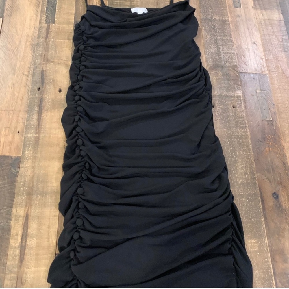 NWT Nordstroms Leith Ruched Side Button Body-Con Dress - Picture 11 of 12